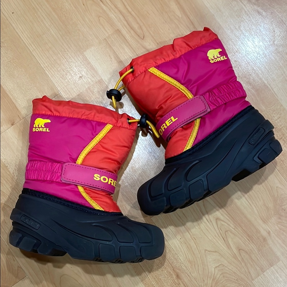 Sorel Kids' Red and Pink Winter Boots